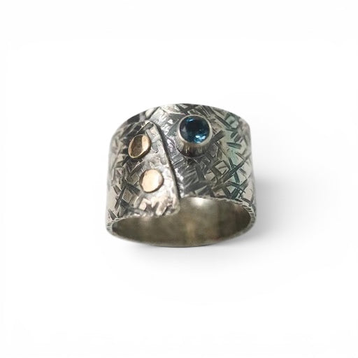 Sterling Overlap  Ring