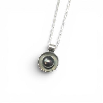Sterling Cup Pearl Pendant