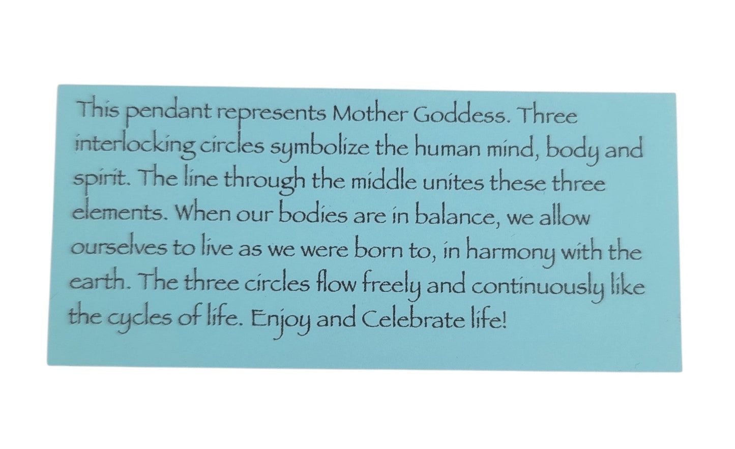 Goddess Pendant